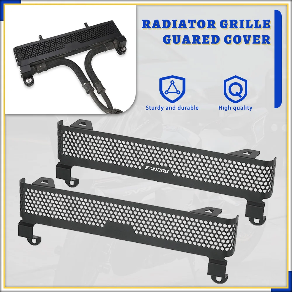 

Motorcycle Radiator Oil Cooler Guard Cover Water Cooler Grill Protector FOR YAMAHA FJ1200 1991 1992 1993 1994 1995 1996 FJ 1200