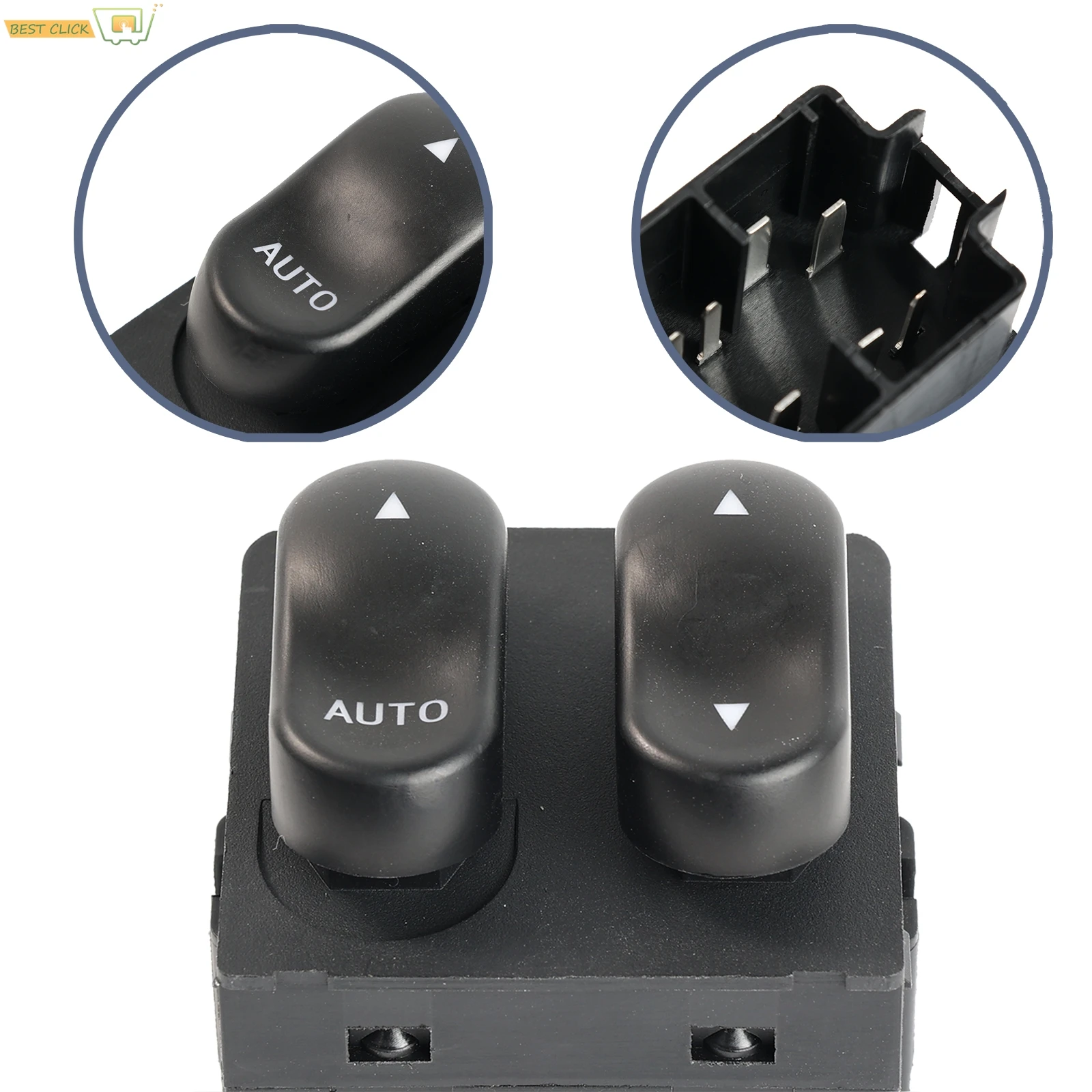 Para Ford Lobo F150 F250 F350 1999 2000 2001 2002 XL3Z-14529-AA botón de Control de elevador principal de ventanilla eléctrica delantera izquierda de coche