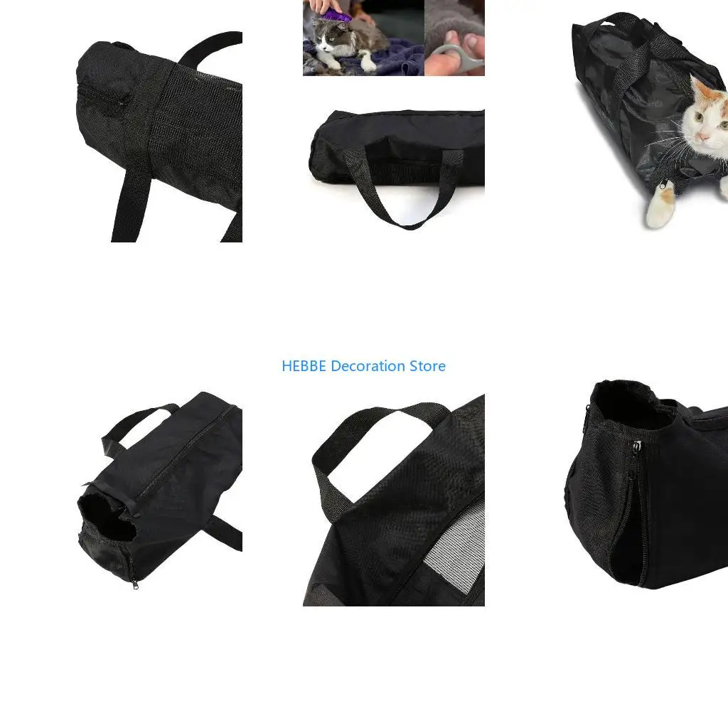 B0KC Pet Grooming Bag Versatile Dog Cats Bath Bag Scratch-Resistant Shower Bag for Grooming Table Bathing Trimming