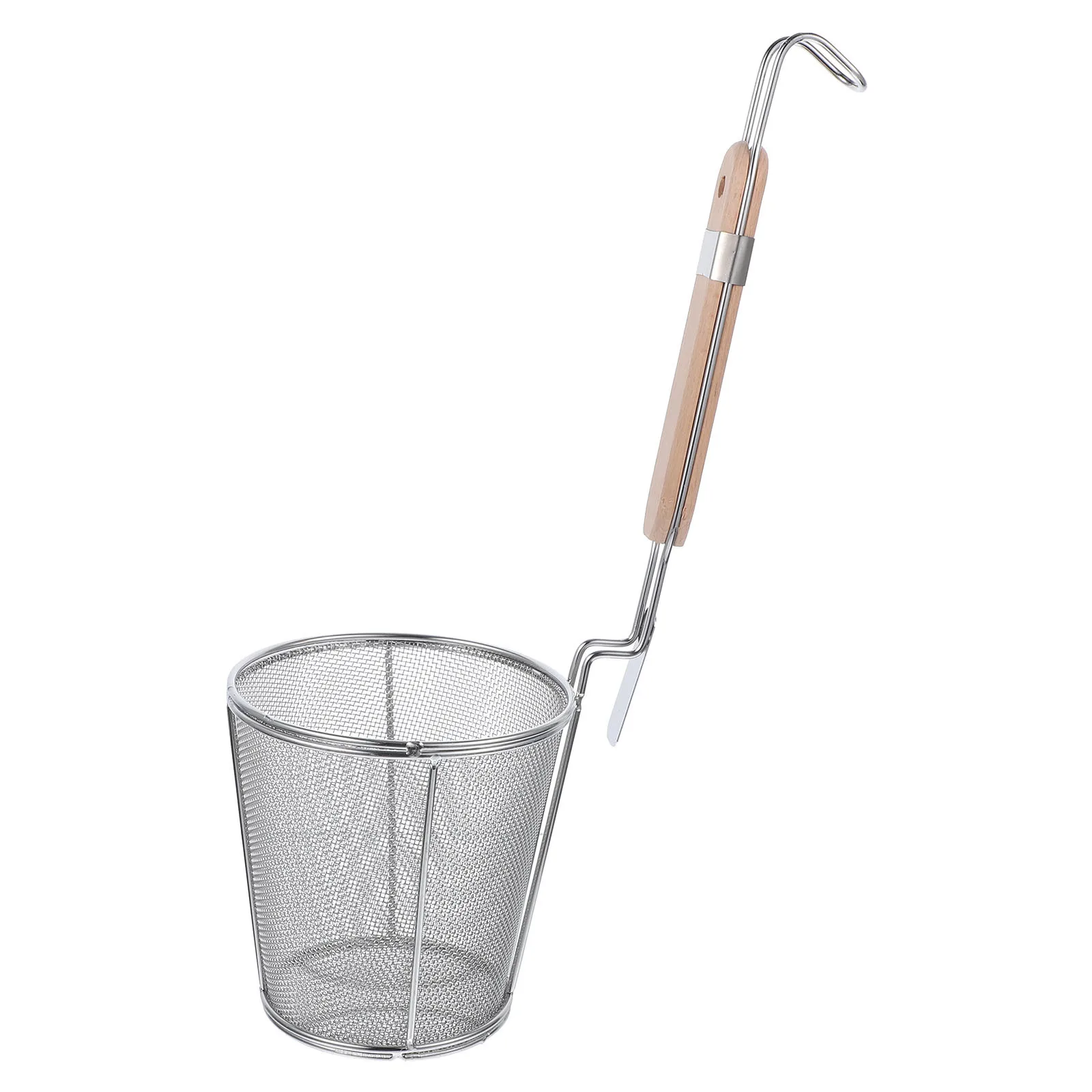 Colher coladora de fideos de acero inoxidable, cuchara coladora de malla fina para Pasta, drenaje de arroz, utensilio de cocina, 1 ud.