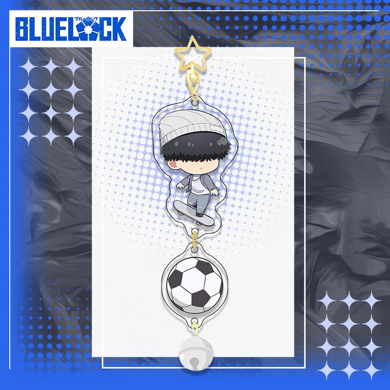 Hot Anime BLUE LOCK Figures Isagi Yoichi Bachira Meguru Chigiri Hyoma Cosplay Cute Acrylic Keychains Fans Christmas Gifts