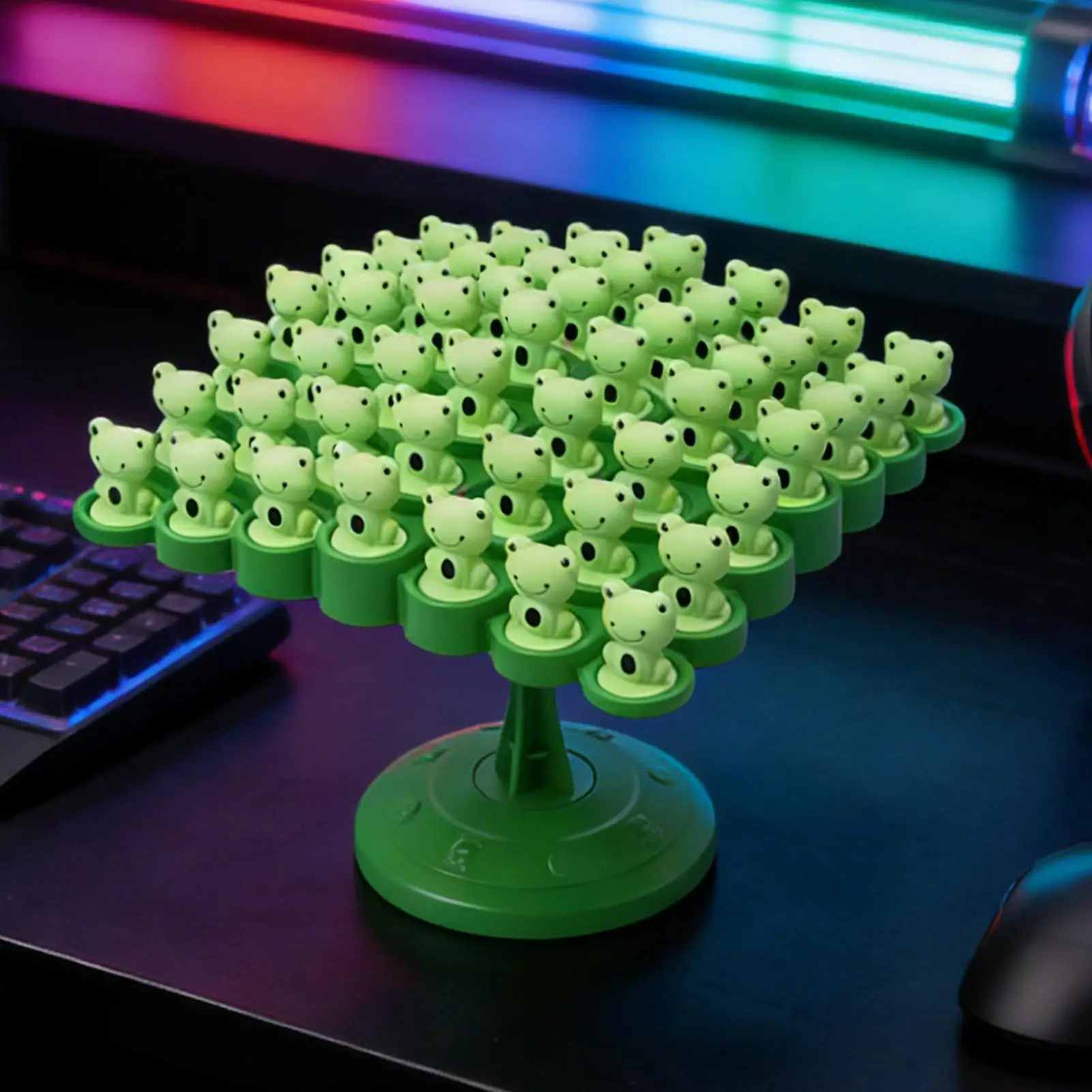 Frosch-Balancespiel Lustiges Tier-Familien-Lernbrettspiel Kinder-Tischspiel Balance-Stapelpuzzle Denkspielzeug