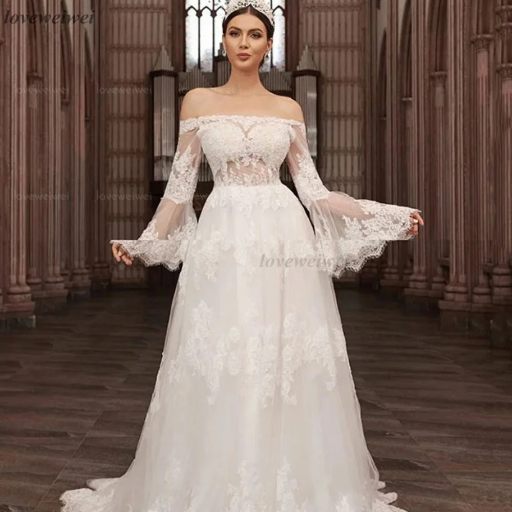 Mermaid Wedding Dress Lace Customized Classic Strapelss Off Shoulder Bride Gowns A Line Dresses Vestido De Novia Boda