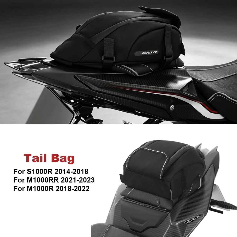 For BMW S1000RR HP4 S1000R M1000RR M1000R New Motorcycle Accessories Rear Seat Tail Bag Waterproof Storage Bags Black Kit