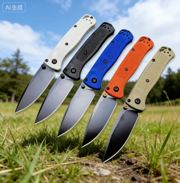 

BM533 5 colors Outdoor Camping Nylon Wave Fiber Handle Fishing Hunting Survival EDC Folding Knife