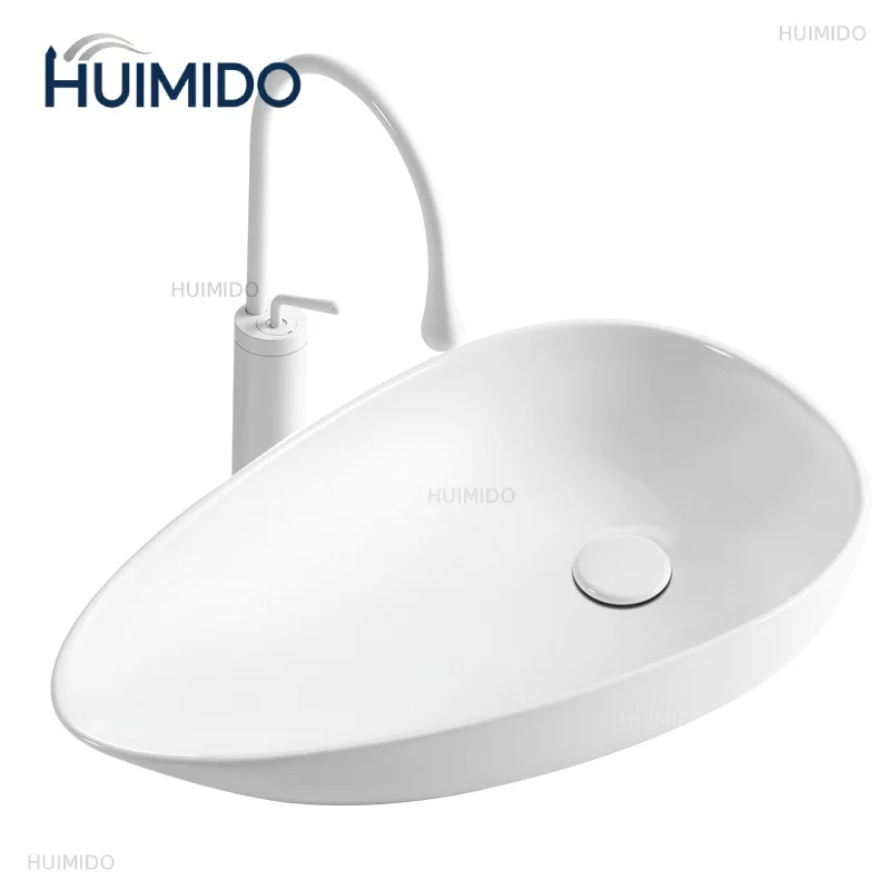 Sink Modern Bathroom Super Thin  Creative Wash Personalized Art Wash Ceramic Wash Side Water