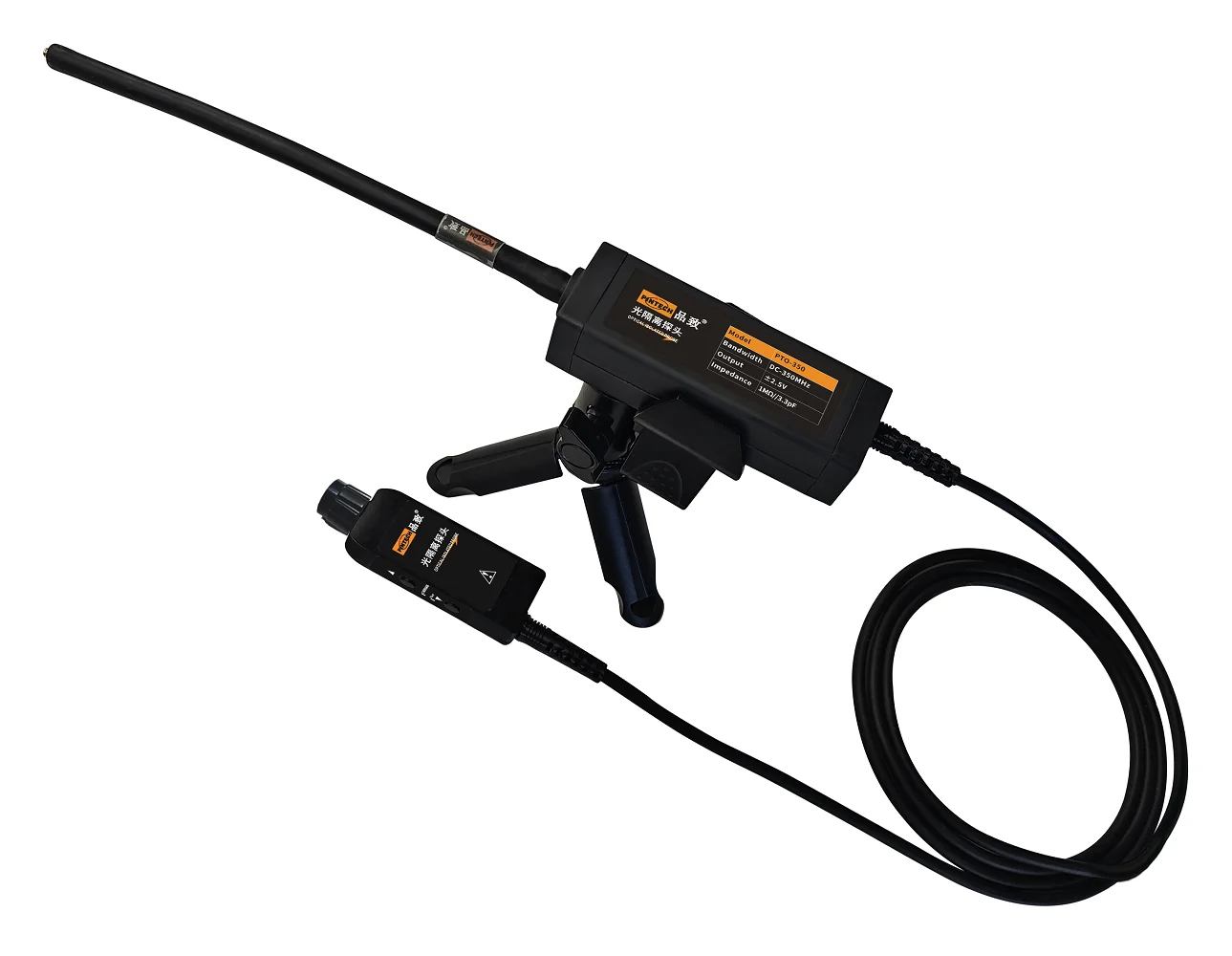 PINTECH PTO-350 Optically Isolated Probe 350MHz, 2.5V to 2500V, Optical-Fiber Isolated Probe for Oscilloscope Attenuator