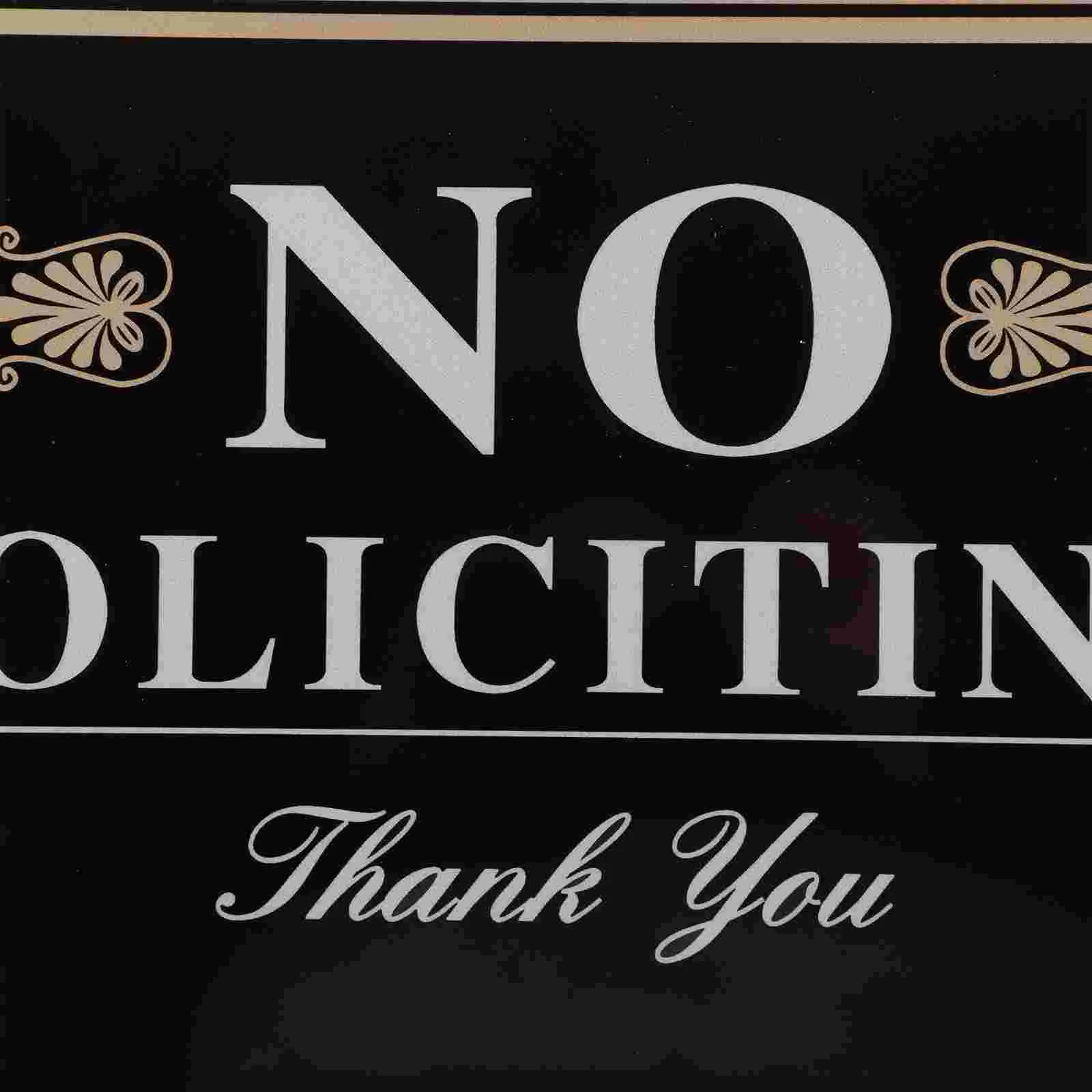 No Soliciting Sign Yard for House Stake Solicitors Front Trespassing Signs Home
