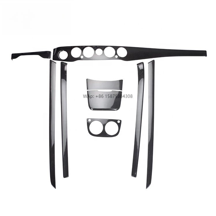 

9pcs Carbon Fiber Car Interior Parts Interior Trim Dashboard Trim for S-class S65 W222 S320L 2014up