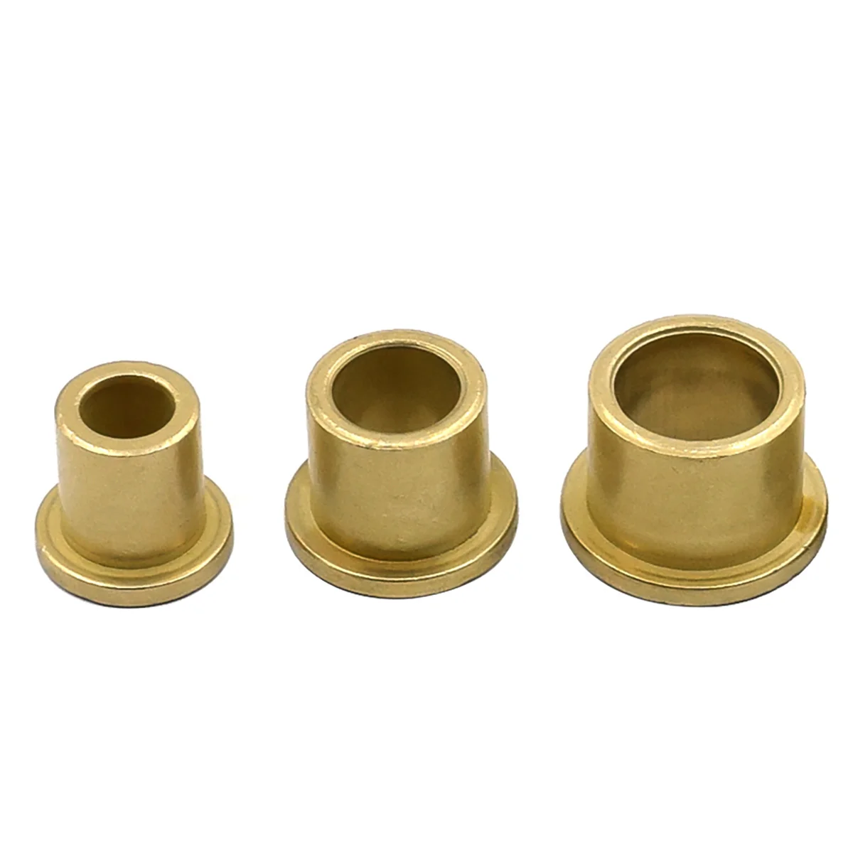 Oil Bearing Flange Step Shouldered Copper Sleeve / Flange Bushing