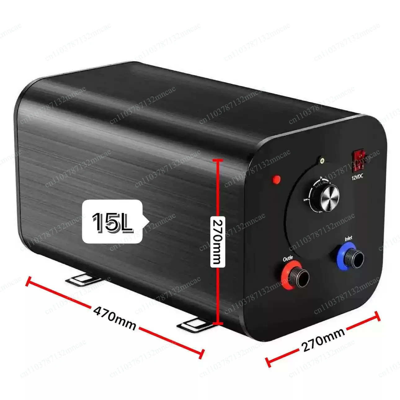 High quality new design 10L 15L 20L 30L DC 12V 48v water tank water storage water heater for camper