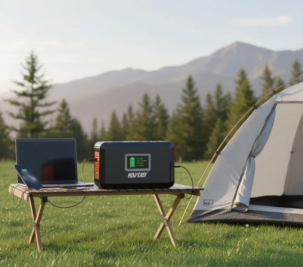 

Portable Power Station 120W Solar Generator 88Wh Battery with AC/DC/USB/LED Light for Outdoor Camping Emergency