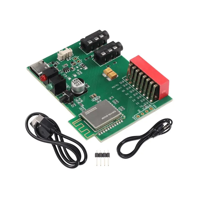B50B-EWT104-BT61SP Bluetooth Audio Development Board BLE5.4 Audio Data Transmission Broadcast Module Dual 3.5Mm AUX Input