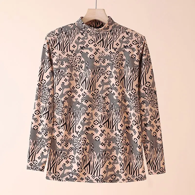 

Women's Clothing Spring and Autumn Fashion Temperament Versatile Pullover Shirt New Style Base Long-sleeved T-shirt
