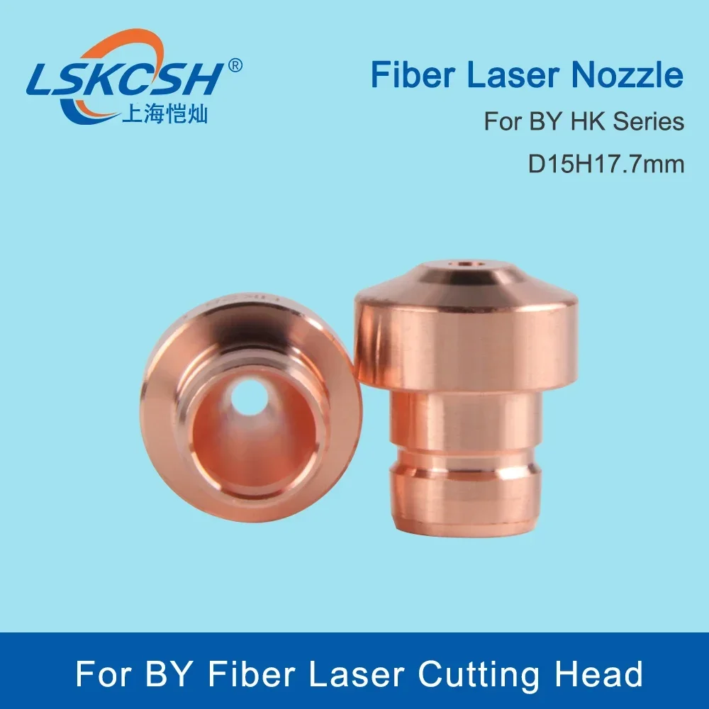   10 stks/partij HK Serie Laser Nozzles PUSH FIT Nozzle Tip Dia.15mm HK10 HK12 HK15 10035271   Voor BY Fiber Lasersnijkop