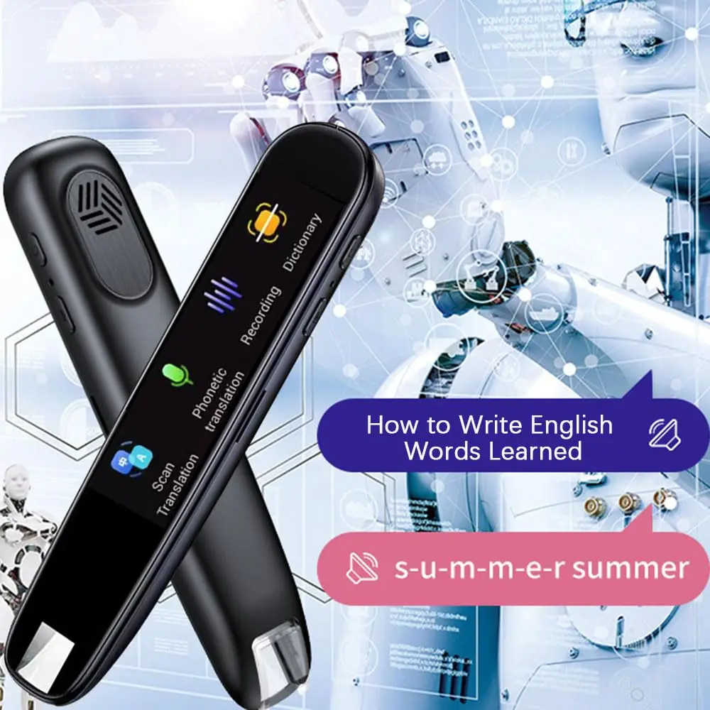 2.23inch Scanning Reading Pen HD Touch Screen Scan Reader Pen Word Translation 116 Languages Instants Translator Device