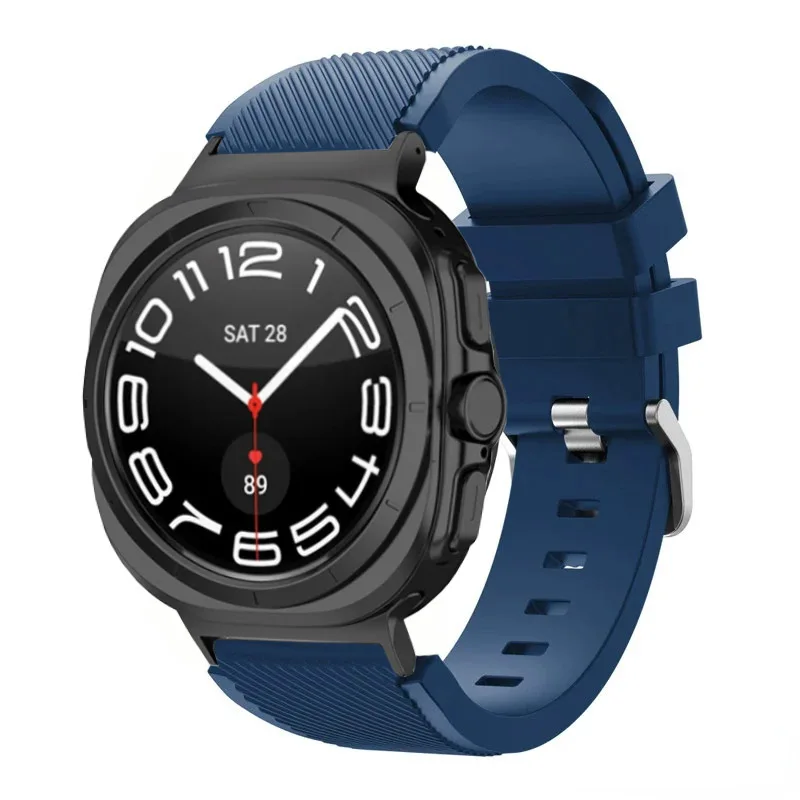 Cinturino in silicone per Samsung Galaxy Watch Ultra 47mm Smart Watch Accessori per cinturino regolabile per cinturino Galaxy Watch 8-7 Ultra