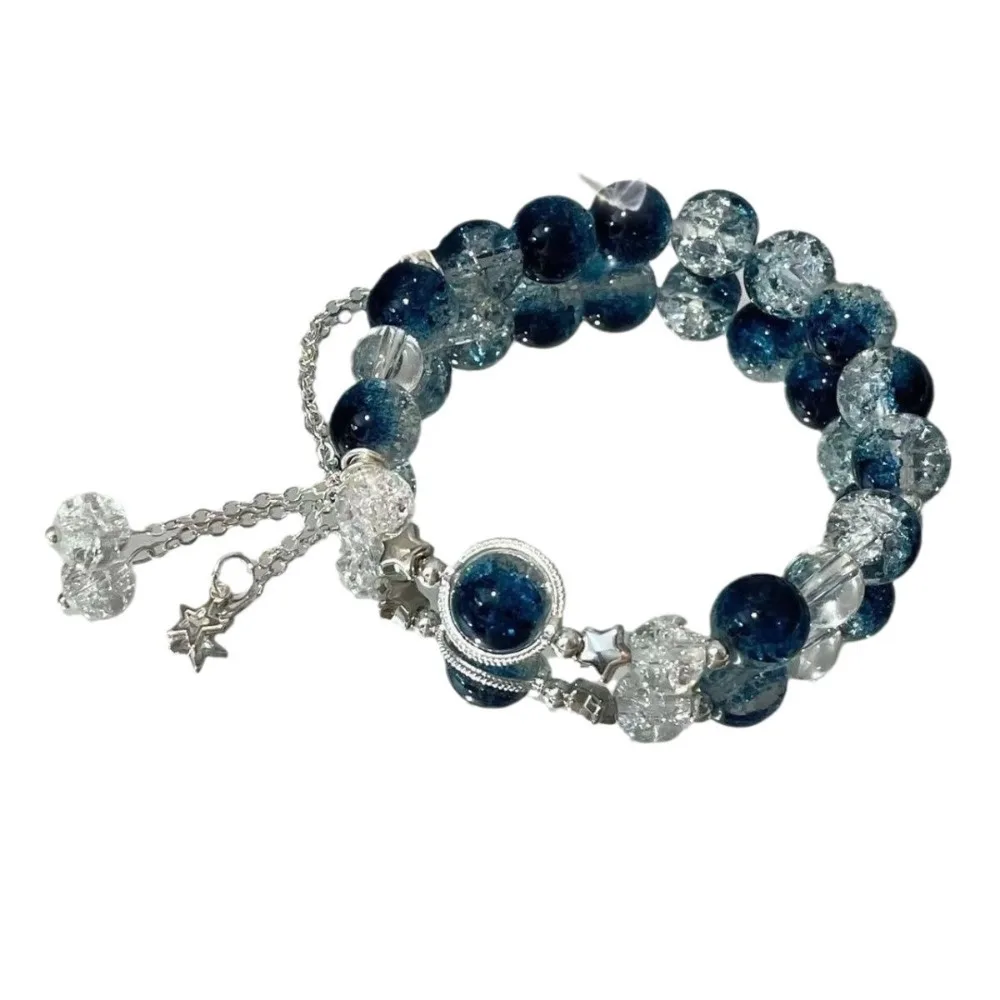 Simplicity Glass Fashion Galaxy Bracelet Alloy With Pendant Pendant Bracelet Star Bracelet