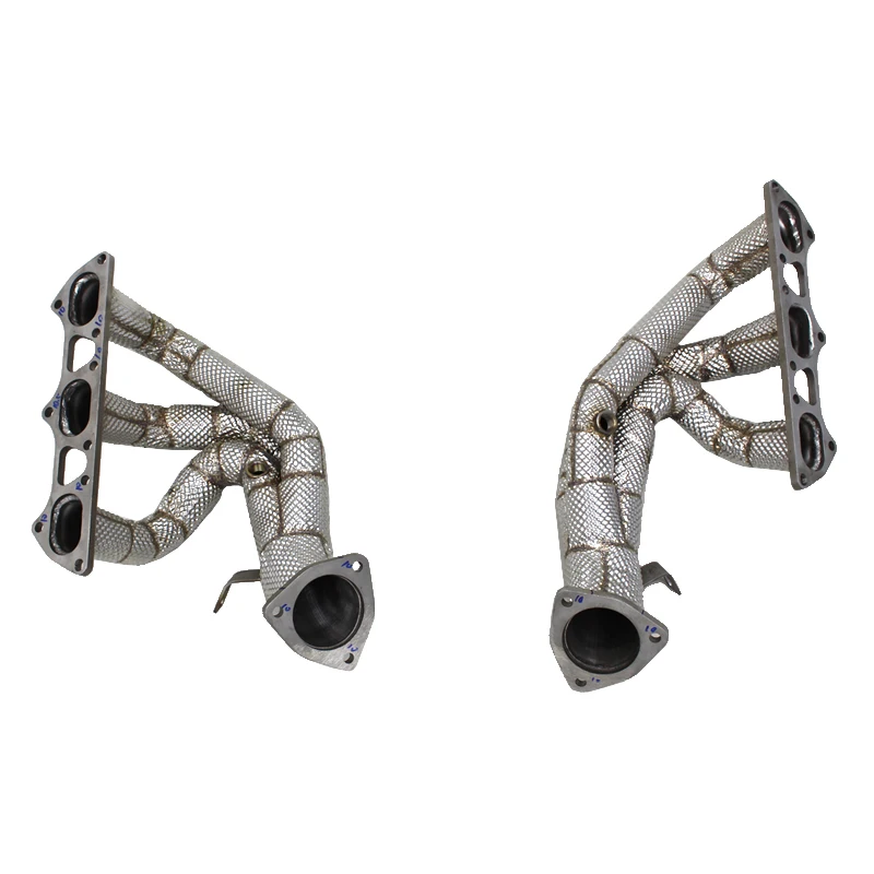 

LXBY-YD Stainless Steel Exhaust Header Manifold for Porsche 718 Cayman GT4 RS 4.0L 2022-2025 SS304 Free Flow Pipes Car Exhaust S
