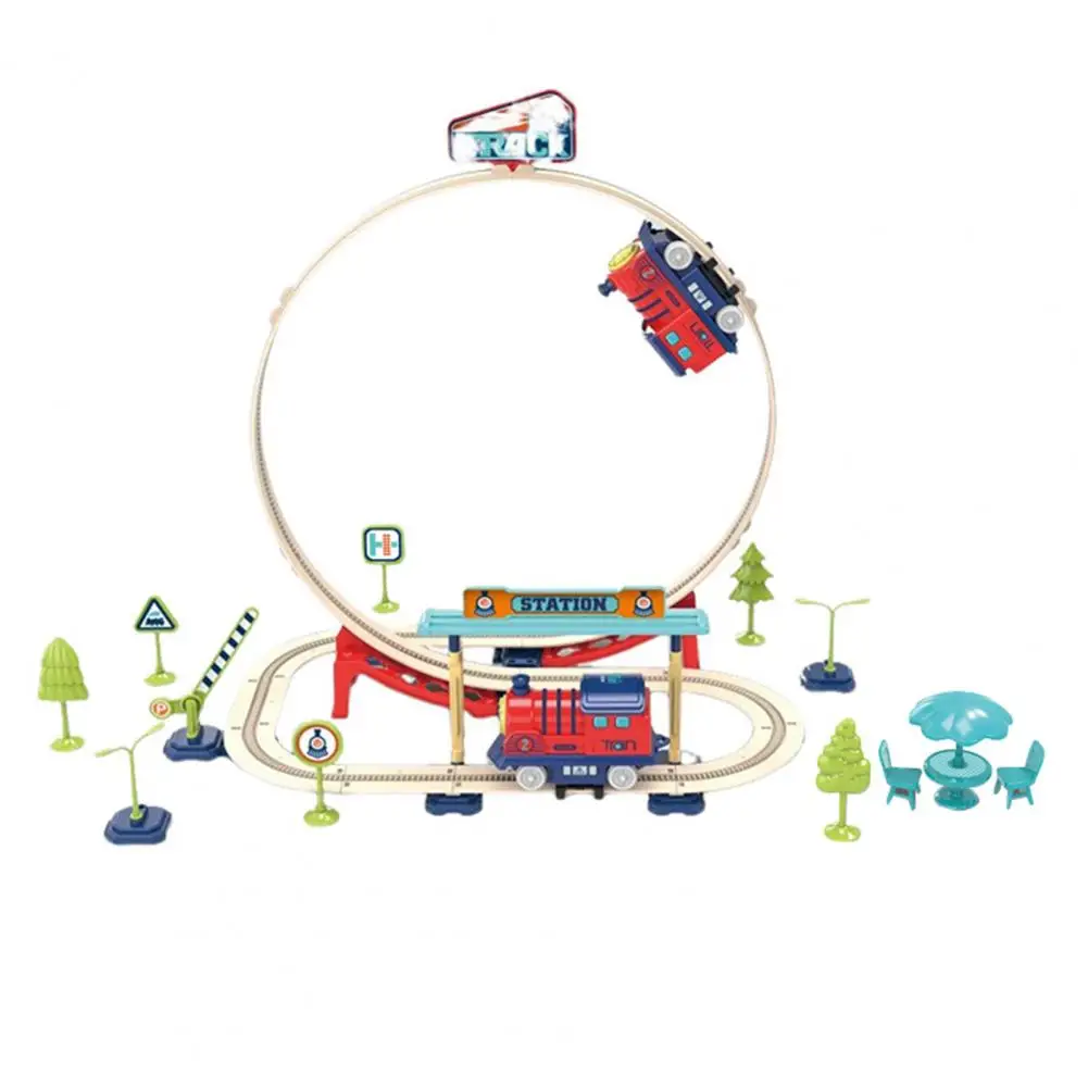 

Kids Train Track Set Bpa-free Plastic Train Set Educational Electric Train Track Building Toy Set for Kids for Boys for Toddlers
