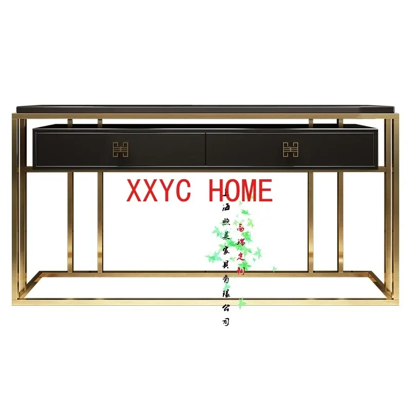 

Simple Modern Light Luxury Creative Stainless Steel Living Room Side Cabinet Lobby