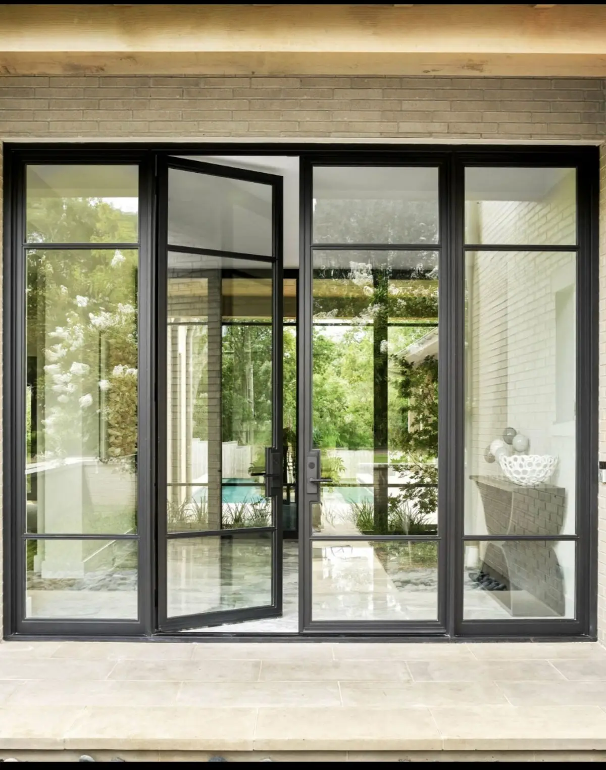 

Factory Classical Glass Doors Interior Bedroom French Door Single Double Glazed Swing Doors Aluminum Profile Customizable