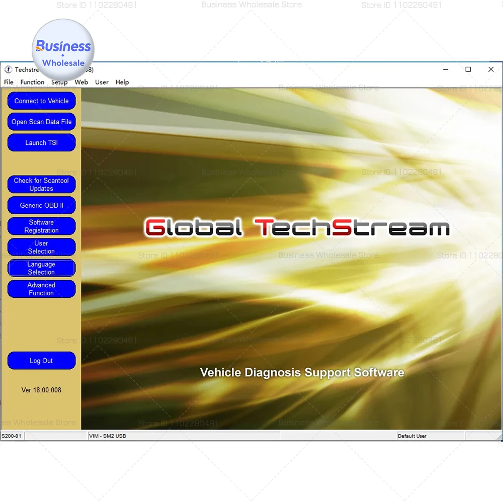 Car Software for Toyota Since 1996 Techstream V18.00.008 Newest ScanTool Technical Service Bulletins (TSBs) Diagnose Tool ECM