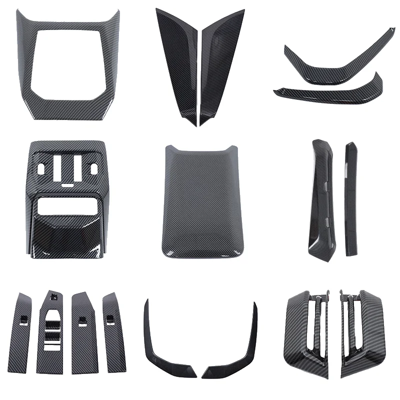 

For BMW X3 G45 2025-2026 Carbon Fibre Center Console Gear Shift Panel Frame Cover Trim Rear Air Vent Anti-Kick Car Accessories