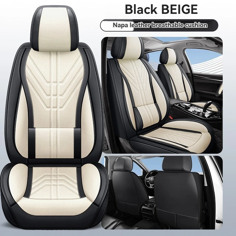 

High Quality Nappa Leather Car Seat Cover For Volkswagen POLO Quest Tiguan Jetta Golf Lavida Sagitar Car Accessories Protector