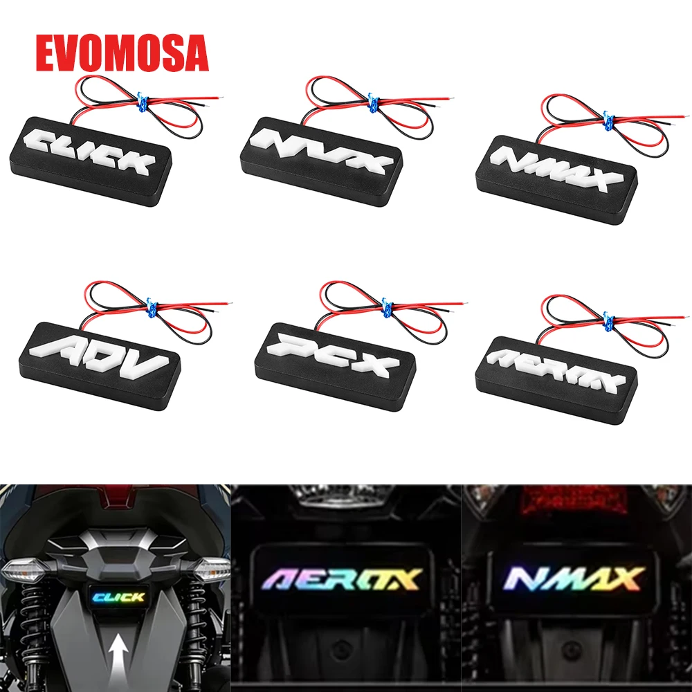 Waterproof Gradient Motorcycle Reflective Logo Sticker Anti-fade Self Adhesive for Bike Bumper Plug&Play For HONDA For YAMAHA