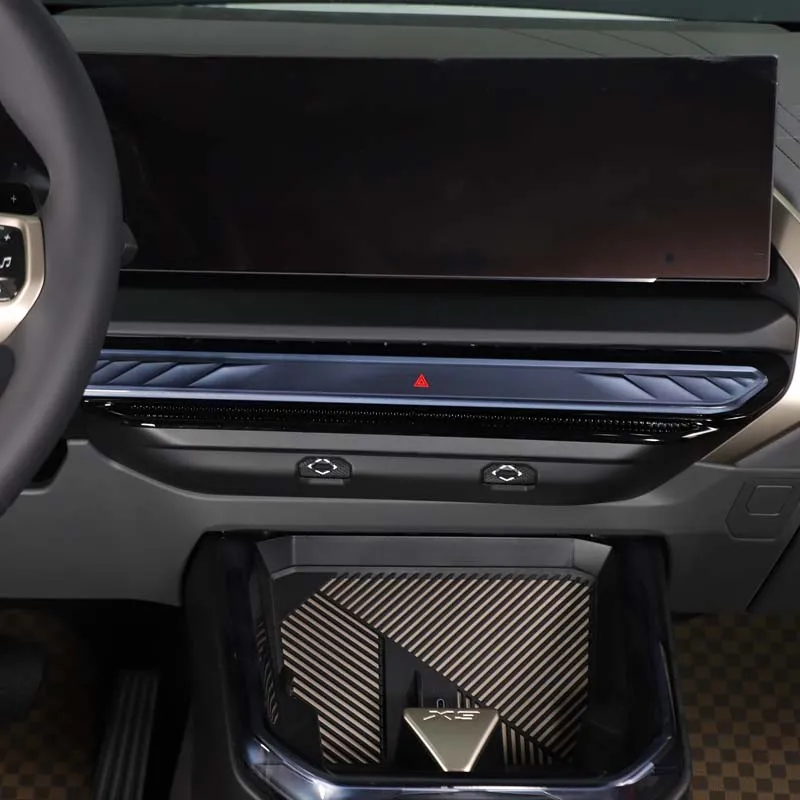 metyoucar Do BMW X3 G45 2025-26 ABS Czarny Osłona Ochronna Kratki Nawiewu Klimatyzacji Konsoli Centralnej Akcesoria Samochodowe