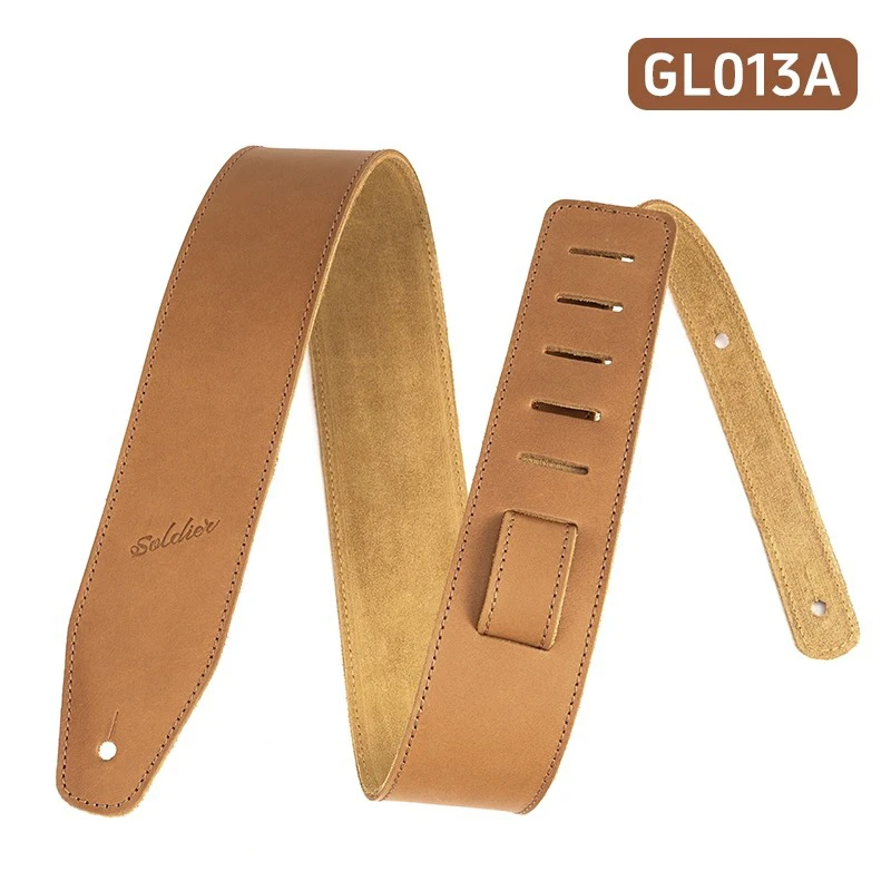 Guitar strap head layer cowhide material guitar strap for acoustic/electric/classical/bass guitar.