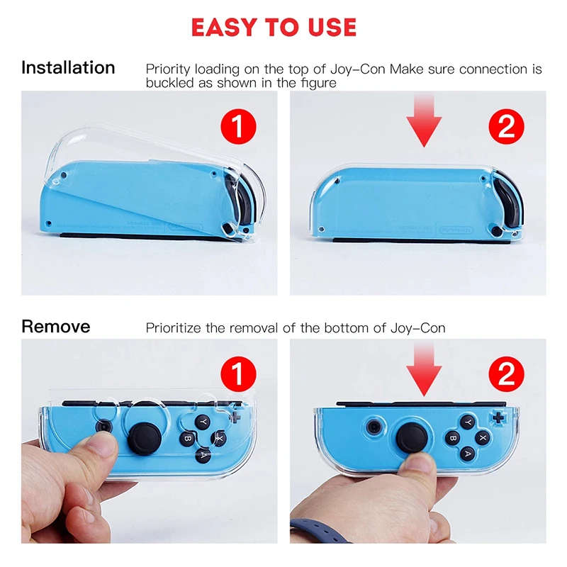 ニンテンドースイッチ用透明保護ケース,防水・防塵アクセサリー,洗える,耐衝撃性