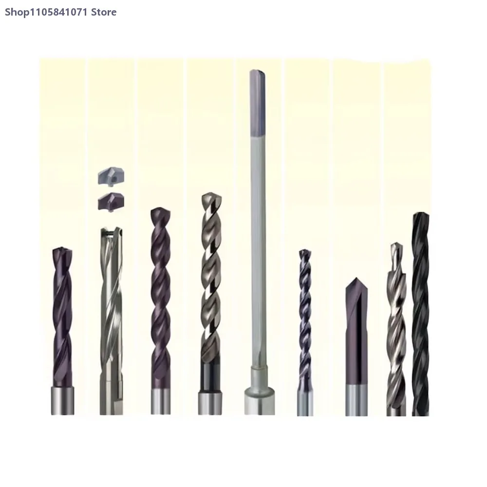 HSSCO Cobalt Alloy Coated Straight Shank Drill Bit Set Cone Handle Drill Tools for Steel Metal Woodworking Durable