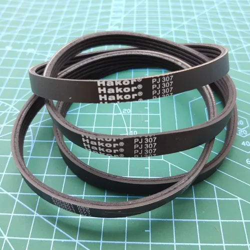 PJ307 Mini cinta transportadora de correa de transmisión de goma para compresor de aire