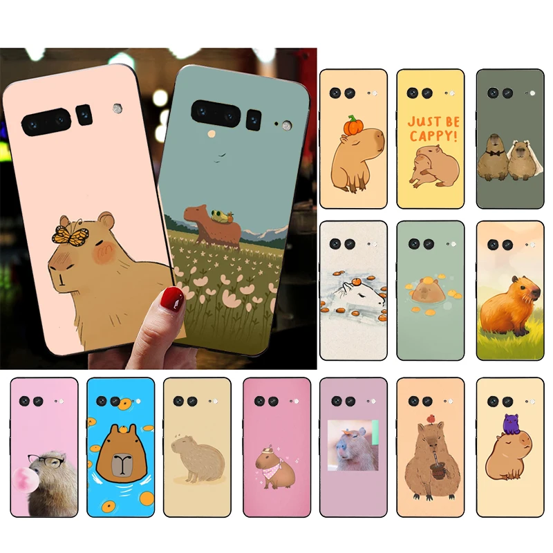 

Cartoon Capybara Phone Case for Google Pixel 10 9 Pro XL 9A 8 7 6 Pro Pixel 8A 7A 6A Pixel 8 7 6 5