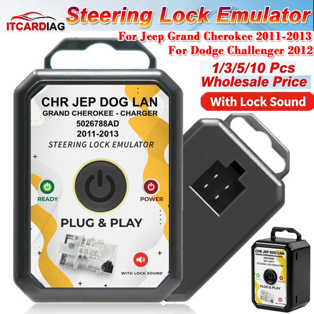 Steering Lock Emulator For Jeep Grand Cherokee 2011-2013 For Dodge Challenger 2012-2012 High Quality With Lock Sound Simulator