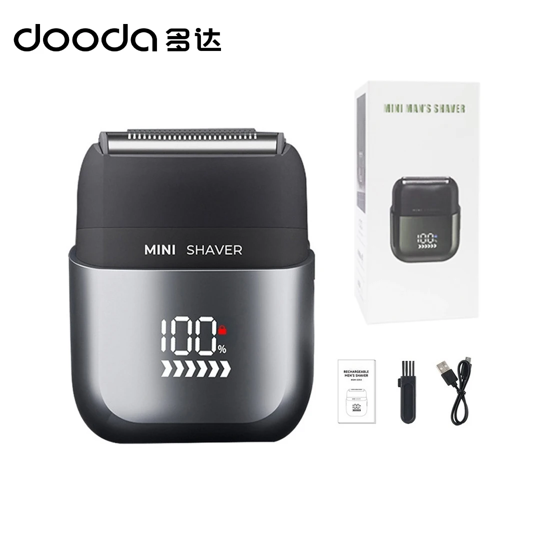 

STLF Pocket Size Portable Usb Rechargeable Face Shaver Waterproof Washable Three Heads Mini Electric Shaver for Traveler