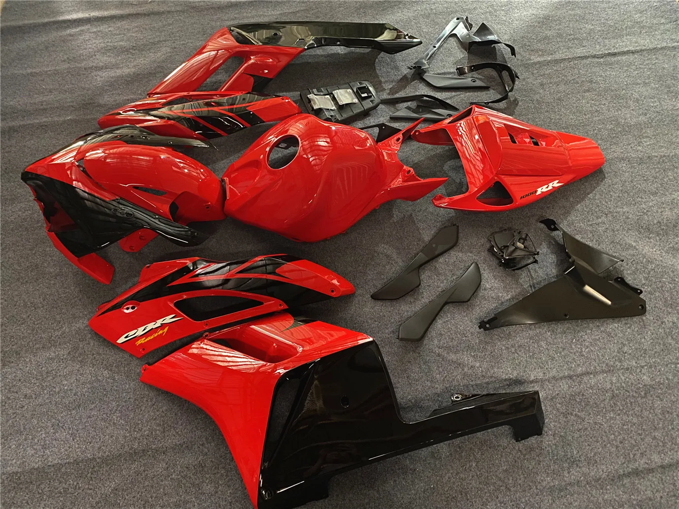 Motorcycle Fairing Kit for Honda CBR1000RR 2004 2005 Body CBR1000RR 04 05 Injection 1000RR Advanced Cover Black Red