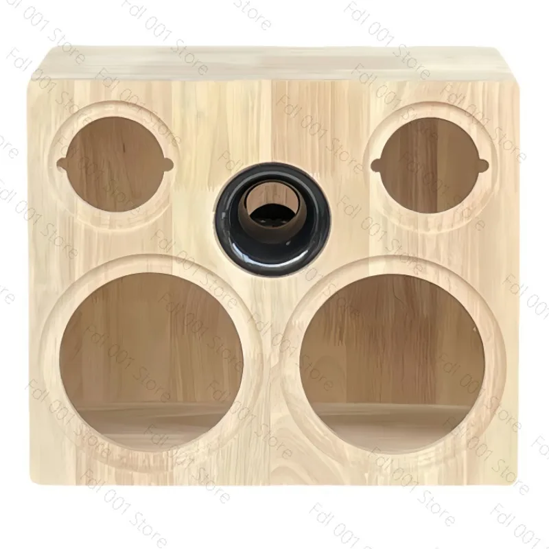 Solid Wood Speaker Empty Box Body 4 Inches 5 Inches 6.5 Inches Speaker Box Car Woofer Plus Treble DIY Audio Shell