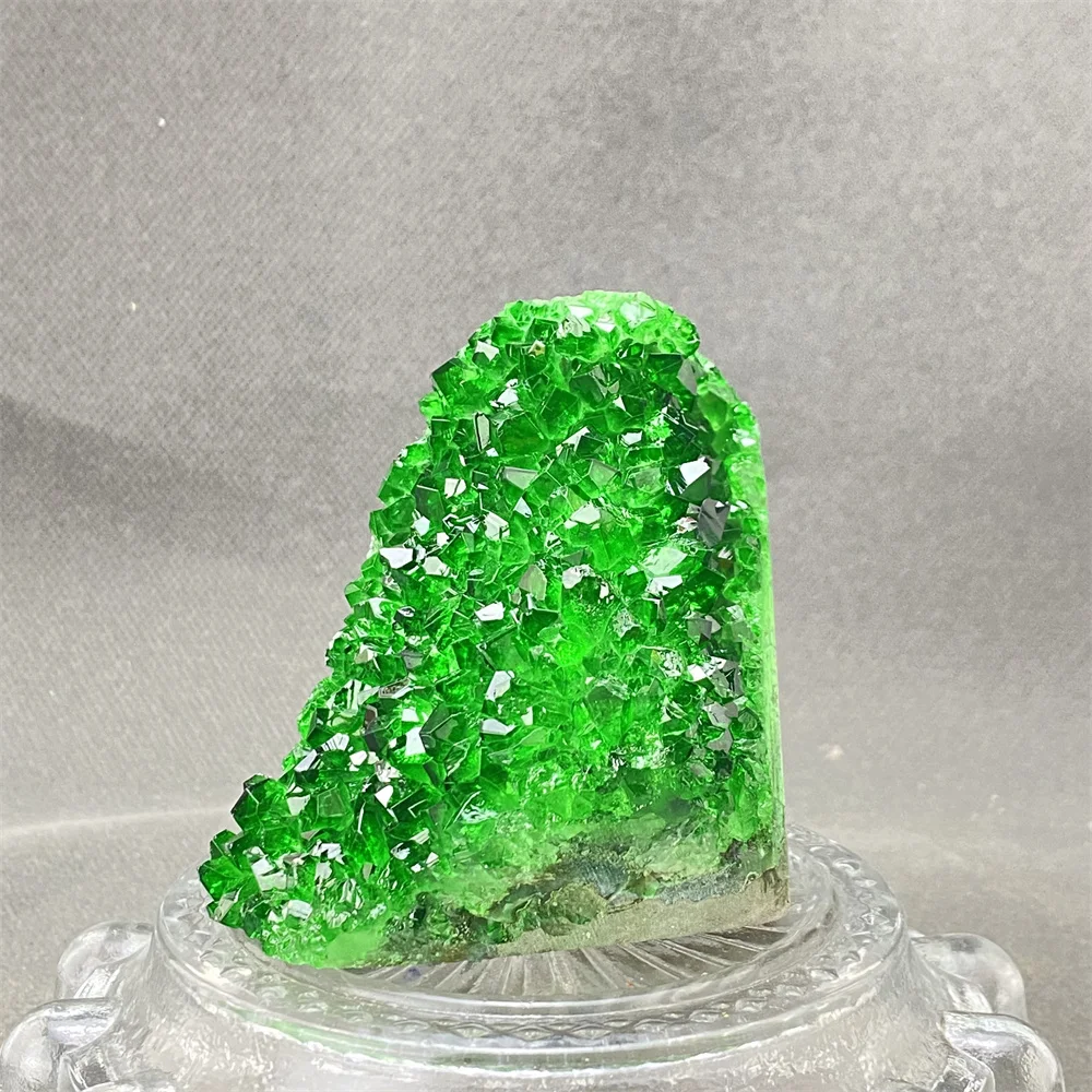 المعدنية الطبيعية الخضراء والأصفر الجيود كريستال الحلي فنغ شوي الثروة الغامضة الكنز الأجرام السماوية ديكور المنزل الهدايا