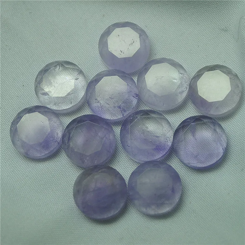 6 قطعة كبوشن الجمشت الطبيعي 13 مللي متر سطح الأحجار الكريمة الأوجه 5 مللي متر الارتفاع نوعية جيدة DIY بها بنفسك مجوهرات اكسسوارات