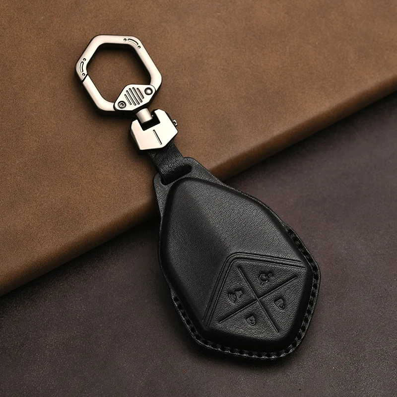 Genuine Leather Protector for Changan Deepal S7 Sl03 Key Case Cover Fob