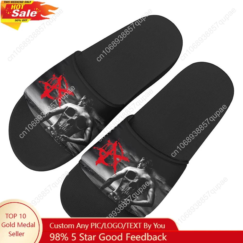

Sons Of Anarchy SOA Slippers Home Water Shoes Mens Womens Teenagers Beach Pool Sandals High Quality Custom Summer Slipper