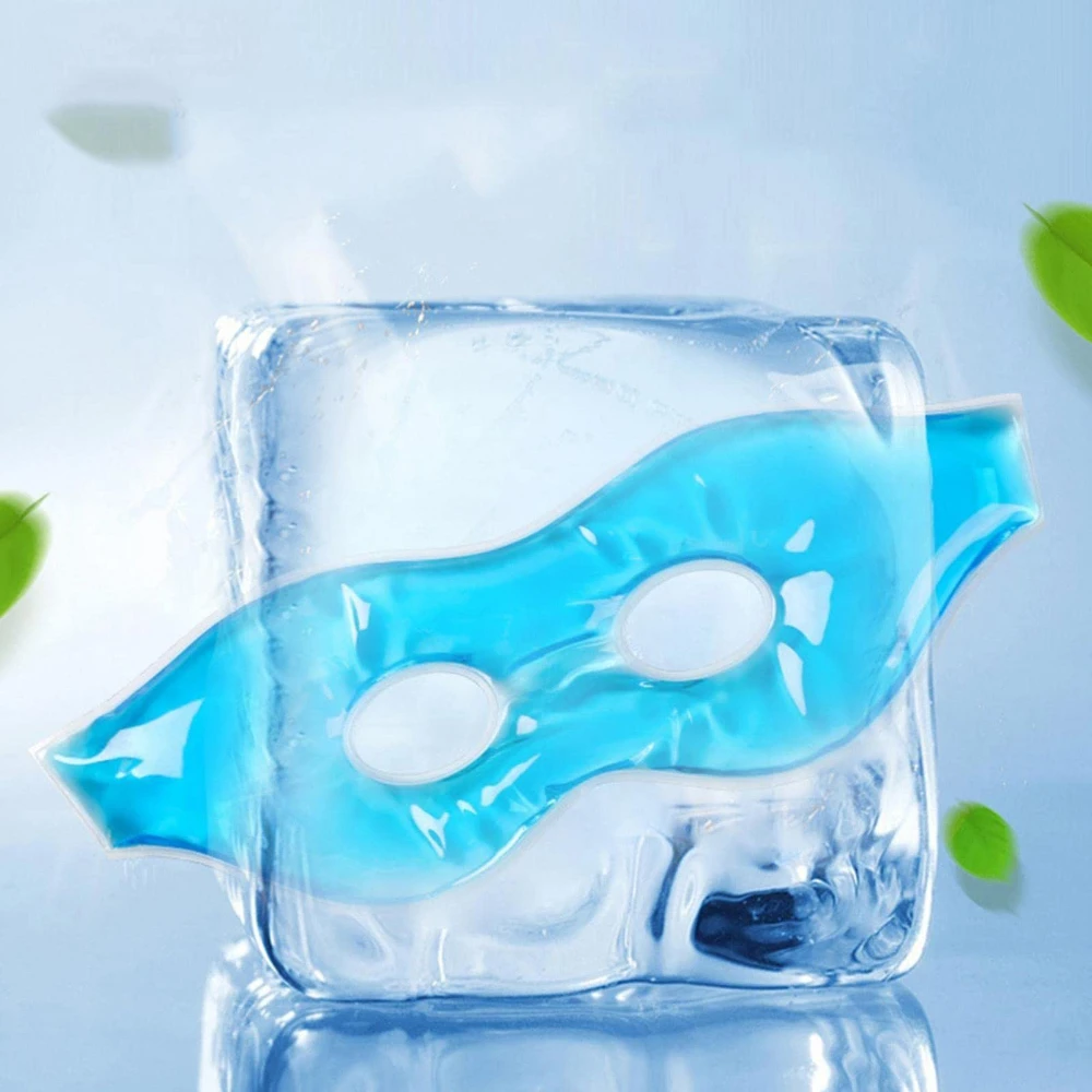 Fashion Gel Eye Sleeping Mask 19.5cm x 5.5cm Reduces Dark Circles Fatigue and Eyestrain Cooling Eyes Care Relaxing Gel Eye Pad