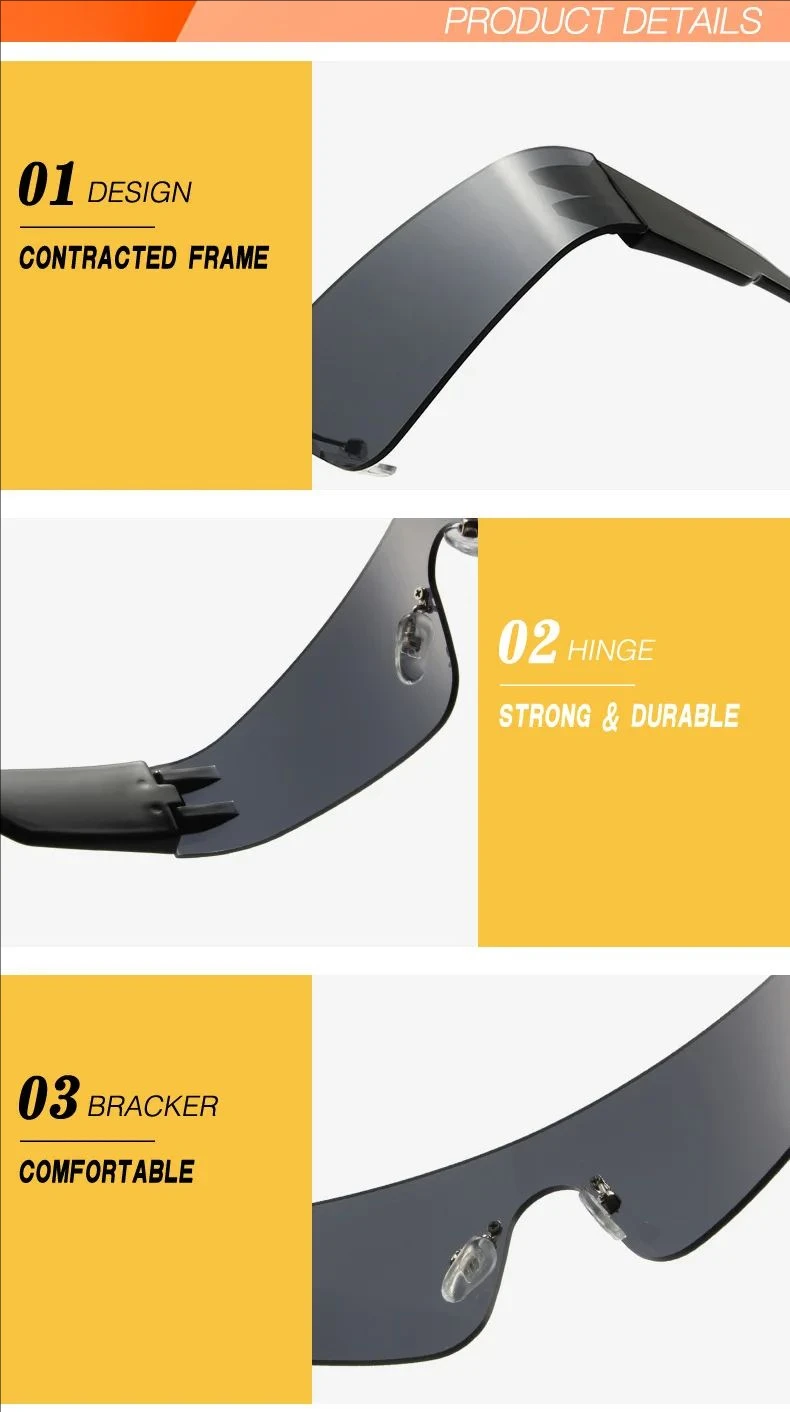 Y2k Sonnenbrille Hip Hop Mode trendige Sonnenbrille Outdoor Reiten Sonnenbrille Sonnenschutz gegen UV-Strahlen 20138 – Detail 12