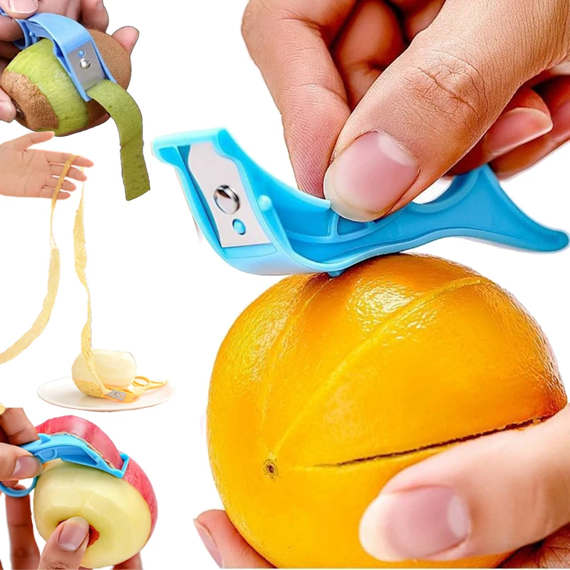 Portable Apple Peeler Portable Fruit Peeling Stainless Steel Manual Pear Kiwi Peeling Thin Skin Knife Household Kitchen Gadgets