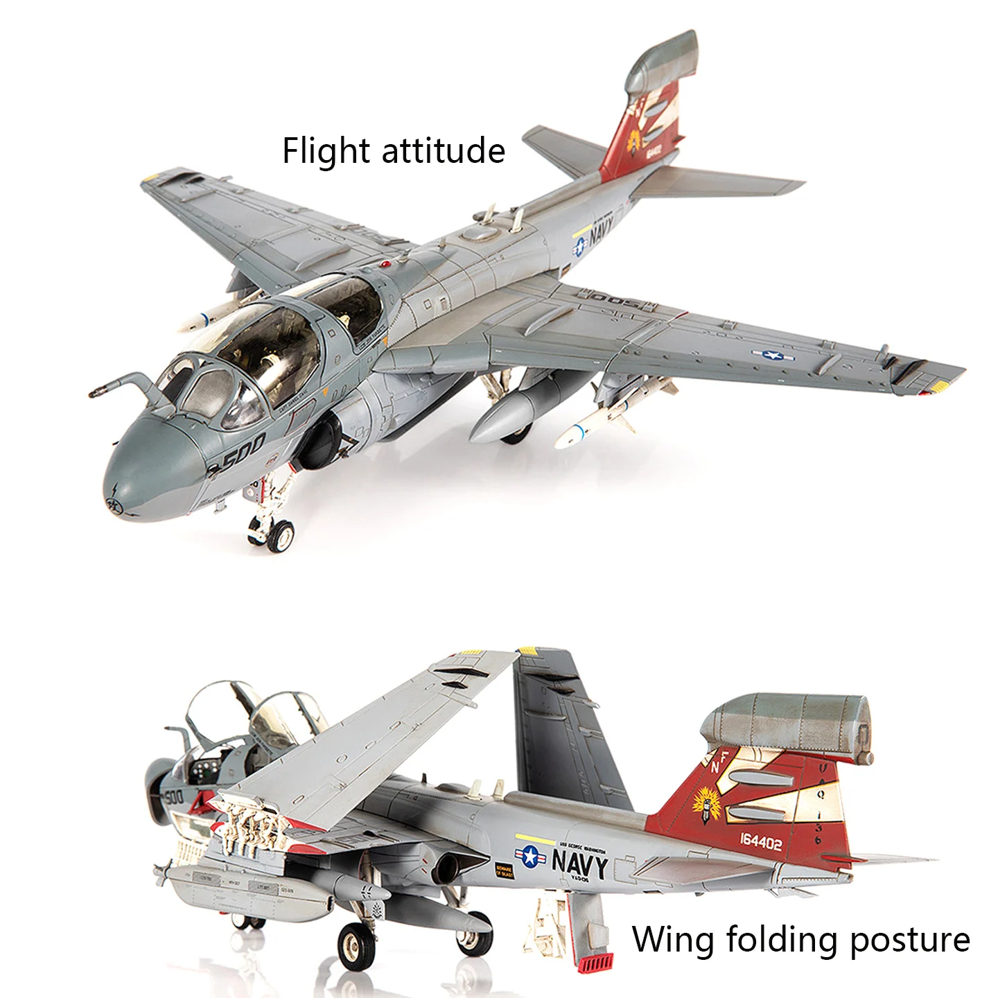 

Модель самолета JCW 1/72 US NAVY EA-6B для электронной войны, VAQ-136 2012, статическая модель из сплава.