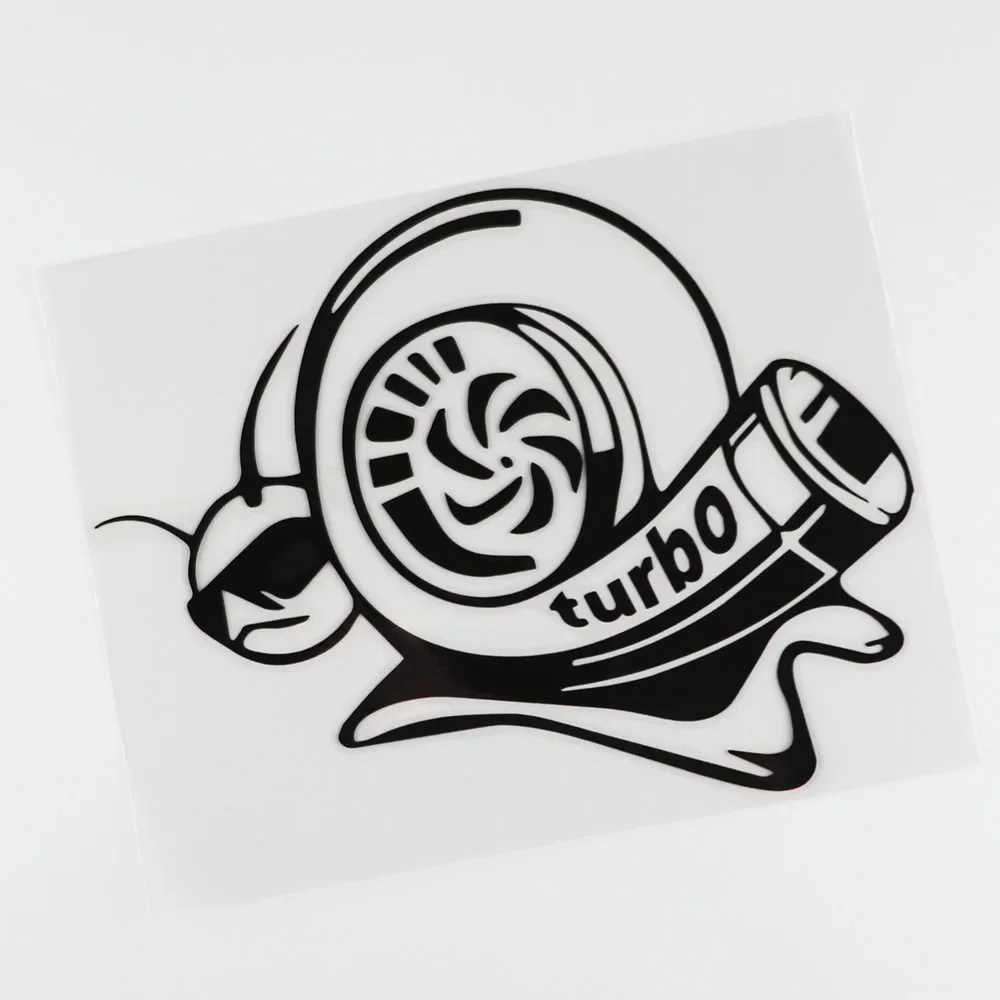 Vinyl Decal Funny Car Sticker Turbo Super Snail Black Silver various sizes