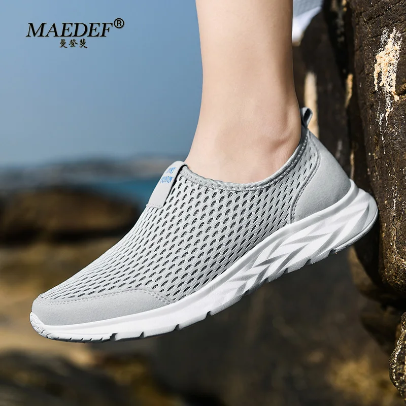 MAEDEF Scarpe da uomo Tennis Scarpe da ginnastica da corsa Slip on Mesh Scarpe casual da uomo Vendita Sport all'aria aperta Sneaker da donna Coppie Scarpe basse